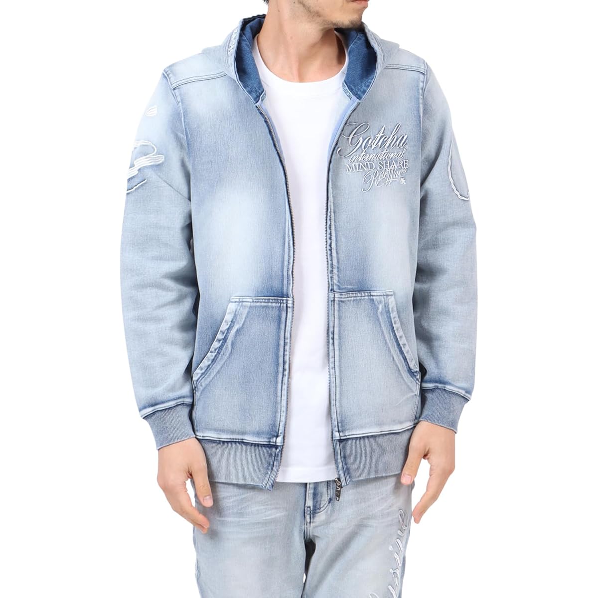 [Gotcha] Cut Denim Big Logo 233G1326 233G1826 Parka Pants 2023 Autumn/Winter SURF Surf Fashion
