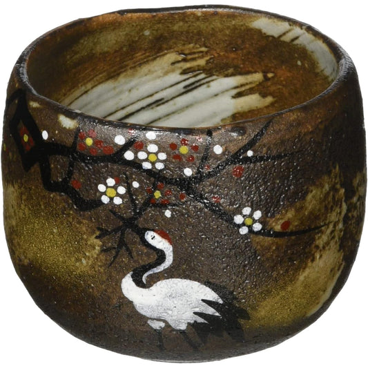 Aito Kyoto Kiyomizu Ware Tea Cup Small Yawata Kiln Kissho Tsuru UBH553-02