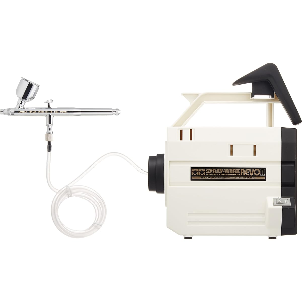 Tamiya Air Brush System No.41 Spray Work HG Compressor Revo II with HG Air Brush III 74541