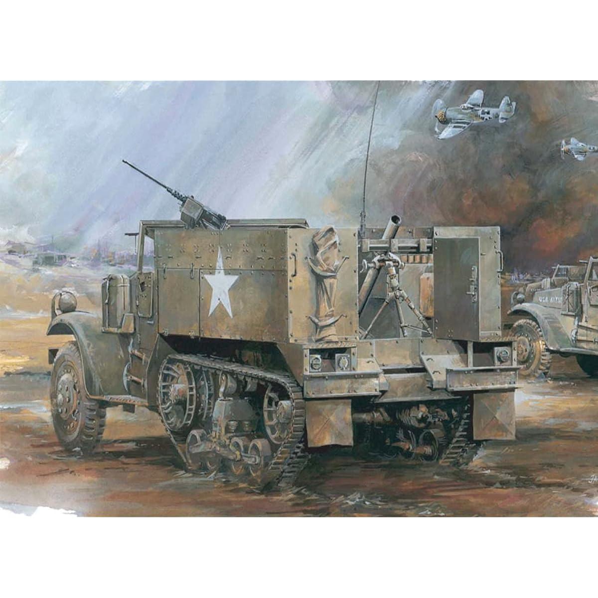 Dragon 1/35 World War II US Army M4 Self-Propelled Mortar (MMC) Plastic Model DR6361