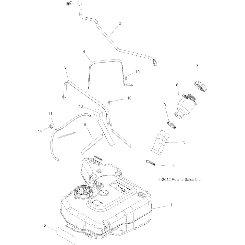 POLARIS Fuel Line Acemburi Genuine OEM Parts 2521226 1 piece