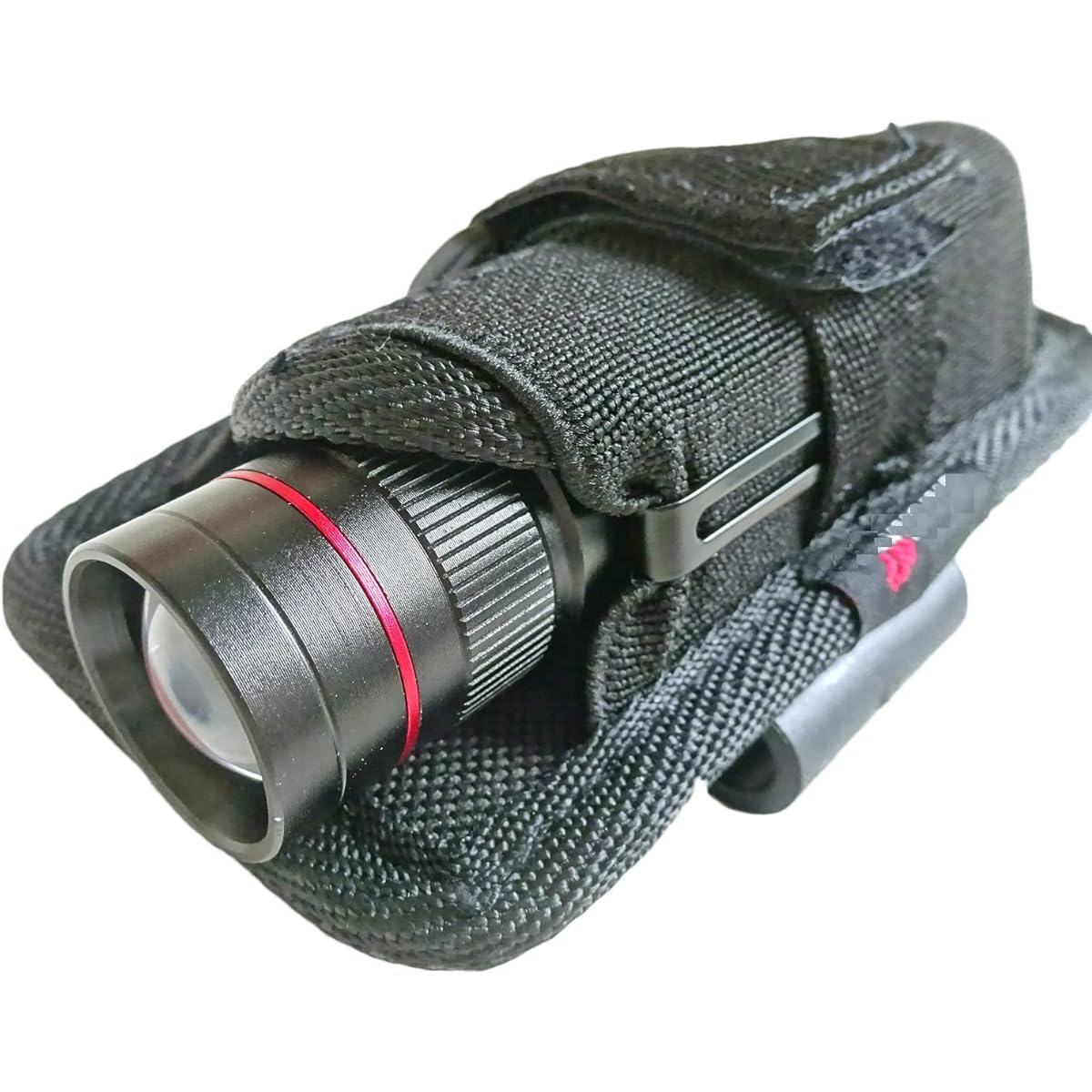 AHJ LED Flashlight Kaitenn Flashlight Rotating Buckle [Flashlight with Rotating Buckle] Telescoping Adjustment Lightweight Compact Battery Operated Night Walking Night Road Work Light Fixed Disaster Prevention Mountain Climbing Night Fishing Walking Earl