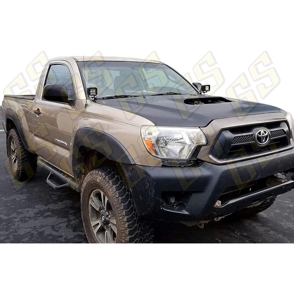 GS POWER Engine Food Hinge Ditch LED Mount Bracket Auxiliary Off-Road Pod Worklight Winds Cowl Panel 2005-2015 Toyota Takoma compatible