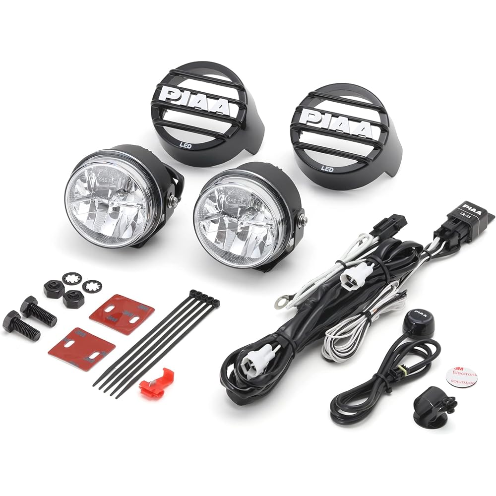 PIAA Retrofitted Lamp LED 6000K [LP530 Series POWERSPORT] 12V/9.4W New Waterproof Switch with Illumination Fog 70° Earthquake Resistant 10G ECE/SAE Compatible Pack of 2 DK537BEGA White
