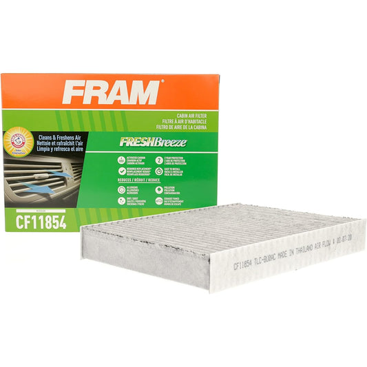 Fram Fresh Breeze Cabin Air Filter Arm & Hammer Baking Soda CF11854 For Nissan