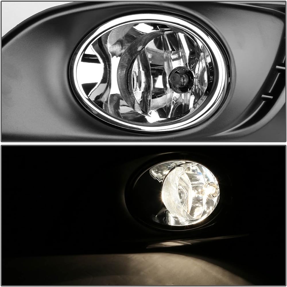 DNA MOTORING FL-ZTL-158-CH Front Bumper Fog Light Driver seat & passenger seat side visibility [11-15 CHEVY SONIC / 12-15 Compatible with Aveo]