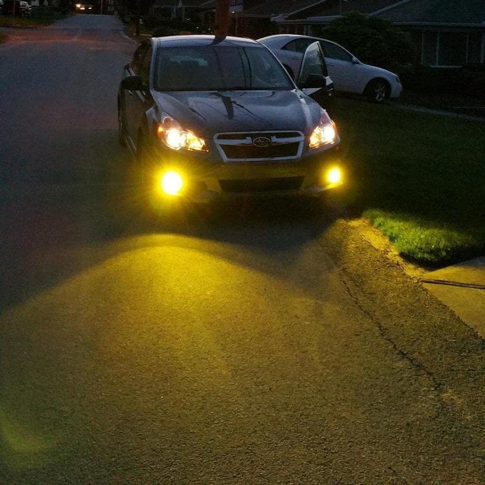 ALLA LIGHTING 2800LM H8 H8 H16 LED fog lamp bulb 3200K Golden Yellow DRL replacement vehicle Truck Xtreme Super Bright COB-72 SMD Upgrade