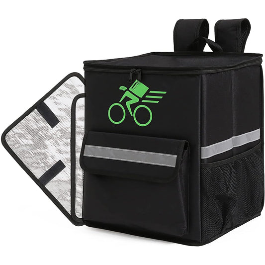 Astro Delivery Bag Black Bicycle Cold/Heat Delivery Bag Delivery Bag Delivery Backpack Divider with Bottom Plate 612-10