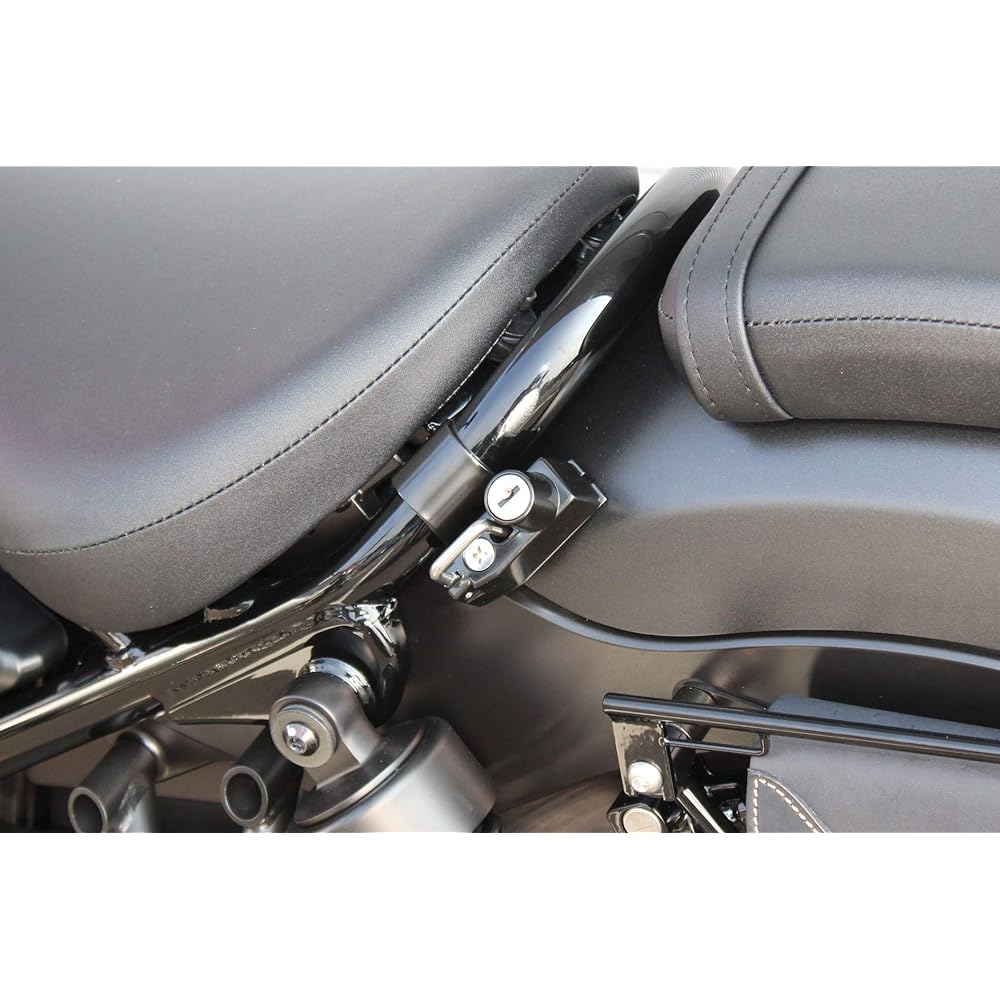 Kijima Motorcycle Helmet Lock Holder Black Φ28.6mm General Purpose [2020 Rebel 250 Compatible, etc.] HONDA 303-1597