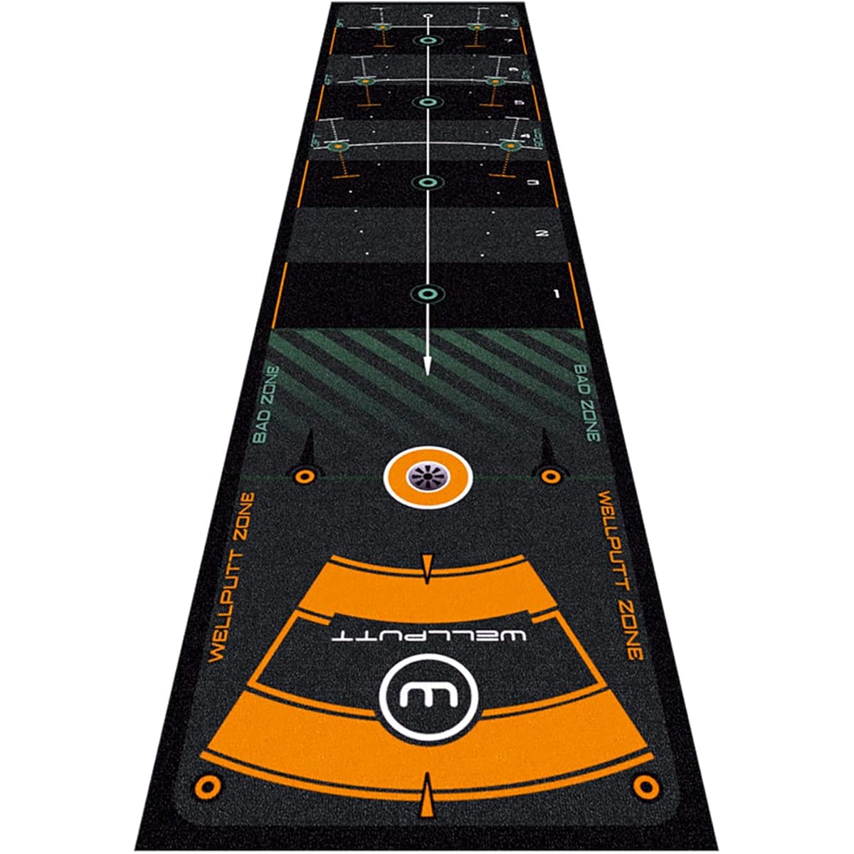 WELLPUTT Well Putt Mat 2M 3M 4M Golf Putter Mat Well Putt Zone Putter Practice Made in France Official Japanese Distribution Product
