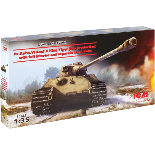 ICM ICM 1/35 German Army King Tiger Late Model w/Full Interior Plastic Model 35364