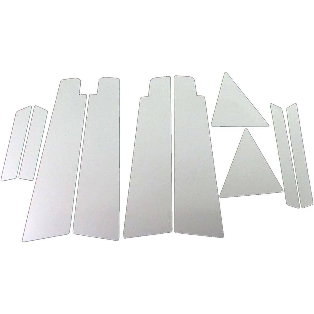 BRIGHTZ Prius 30 Series Super Mirror Plating Pillar Panel Cover 10PCs with Visor [PIL-SIL-308] 4628