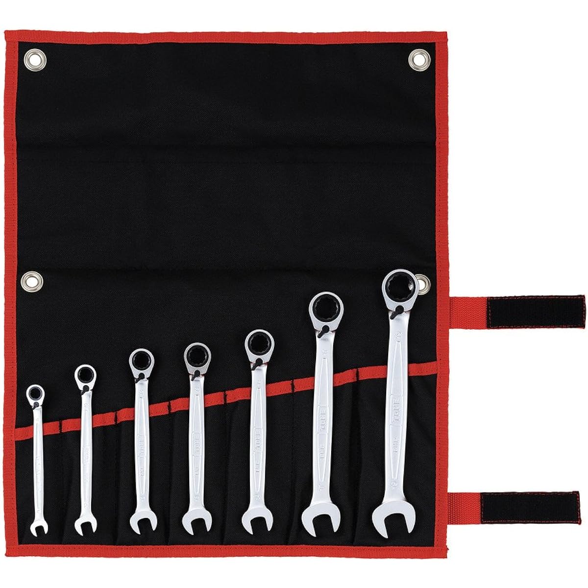 TONE Switchable Ratchet Box Wrench Set RMR700 Black Contents: 7 items