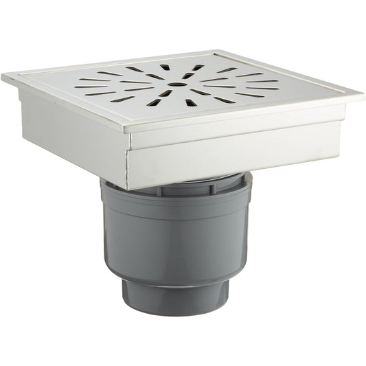 SANEI Drain Unit for Square Tiles with One Trap for Nominal 50/75VU Pipe H902-200