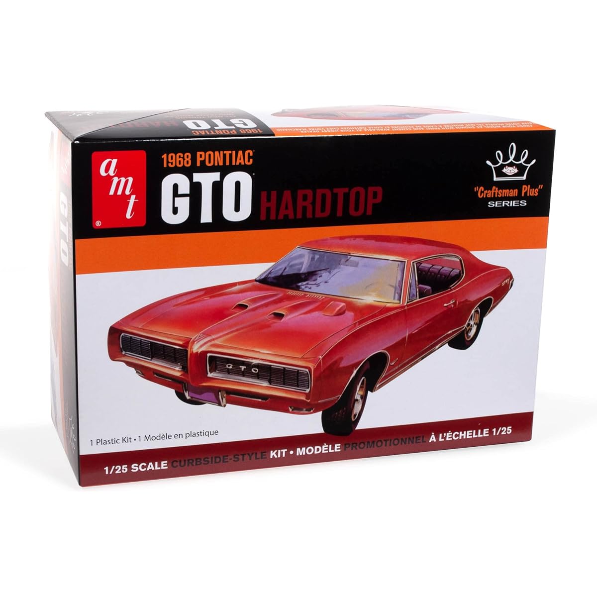 amt 1/25 1968 Pontiac GTO Hardtop Plastic Model AMT1411