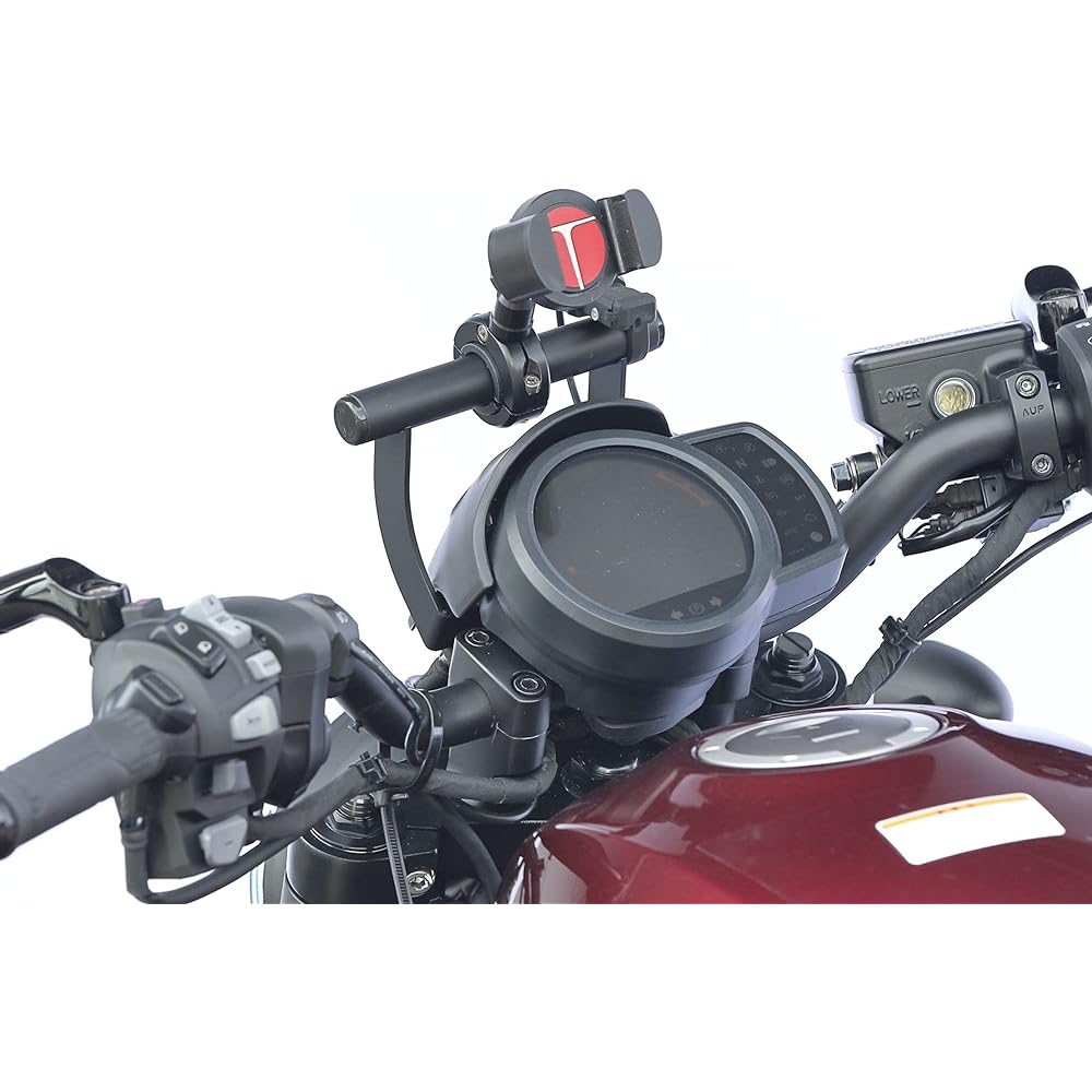 Kijima Motorcycle Bike Parts Handle Mount Stay φ22.2mm Steel Matte Black Finish REBEL1100/DCT HONDA 204-0708