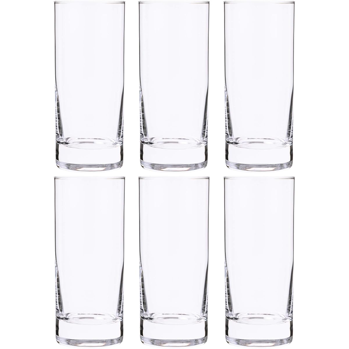 Toyo Sasaki Glass Tumbler Sirocco 260ml Made in Japan Dishwasher Safe B-17108HSC Set of 6