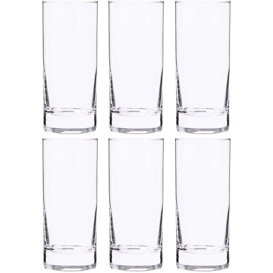Toyo Sasaki Glass Tumbler Sirocco 260ml Made in Japan Dishwasher Safe B-17108HSC Set of 6