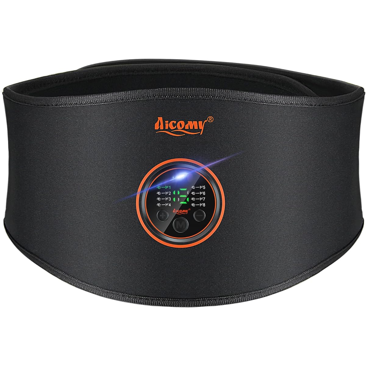 Aicomy Genuine Product EMS Abdominal Belt [No Gel Sheet Required, Ultra Thin Highly Conductive Material, High Frequency Welding, Patented/Utility Model Registration] Muscle Training Equipment, EMS Training, Unisex, Uses Washable Urethane Fabric, Comforta