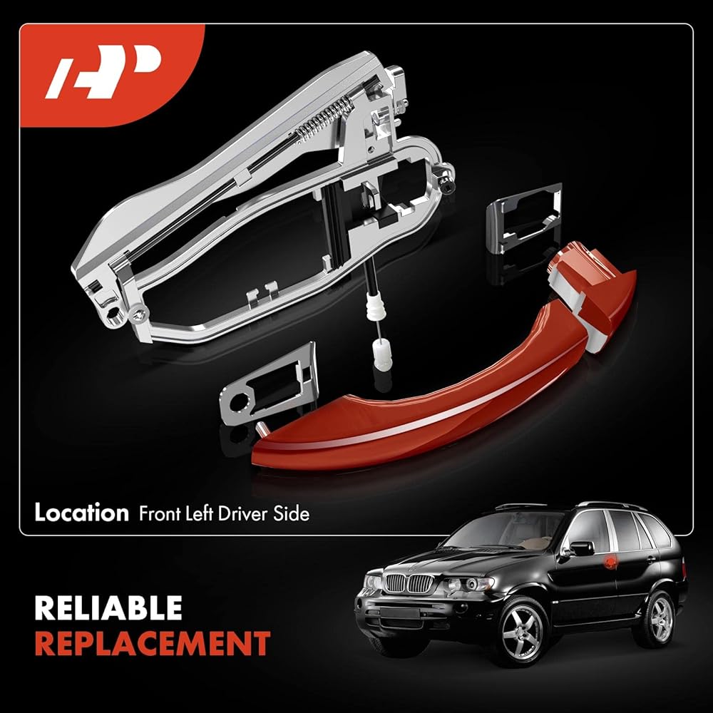 A-PREMIUM Outside door handle career BMW E53 X5 2000-2006 Rear left driver seat replacement # 51218243635