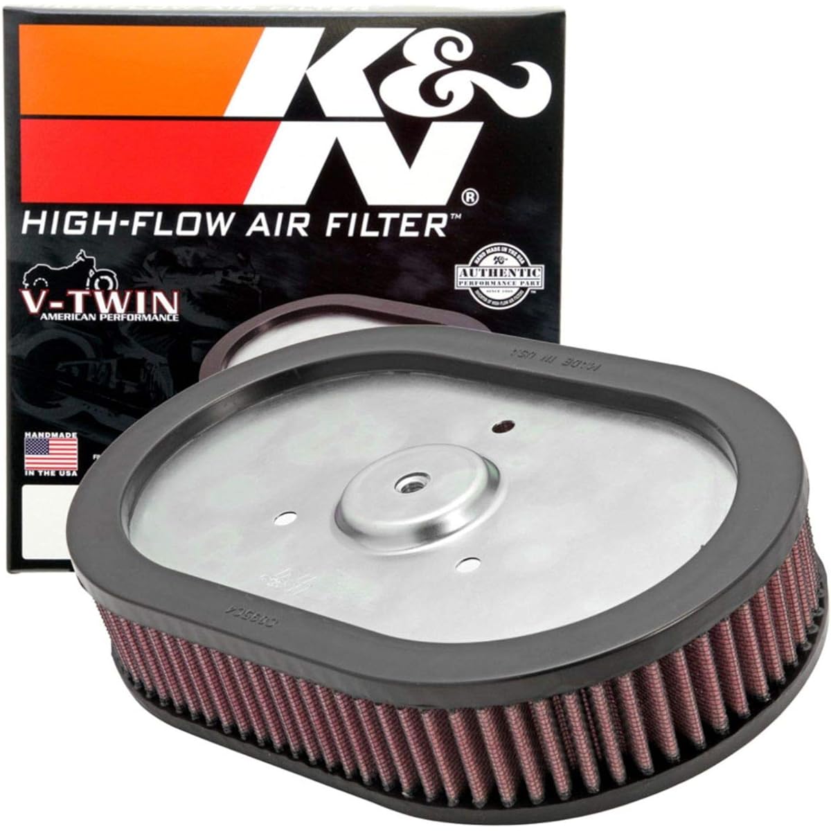 K & N Engine Air Filter: High Sports, Premium, Power Sports Air Filter: 2009-2017 Harley Davidson