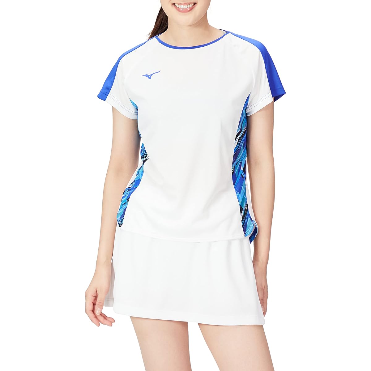 Mizuno 72MA1204 Women's Tennis/Badminton Wear, Quick Dry Game Shirt, Sweat Absorbent, Quick Drying