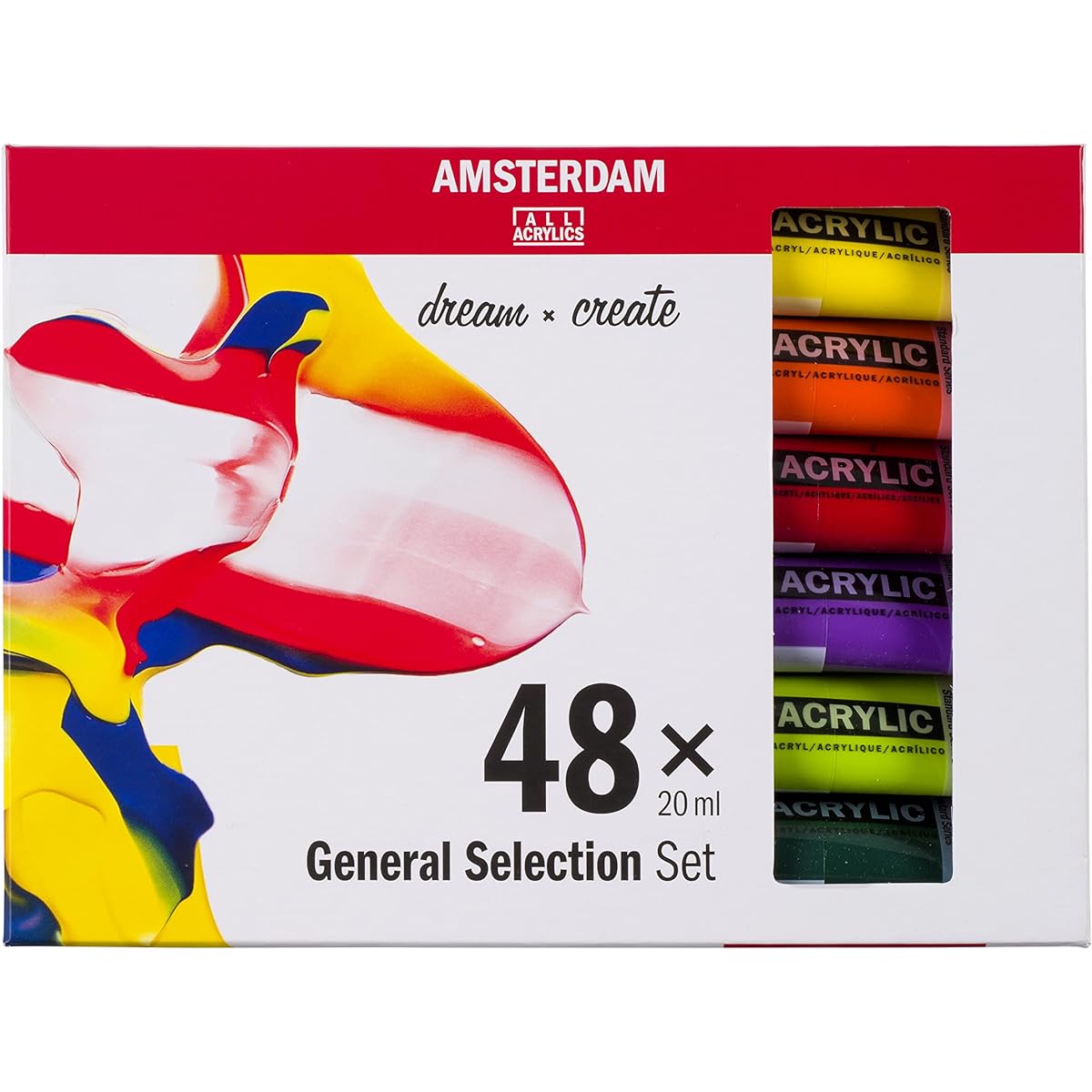 Amsterdam Royal Talens Amsterdam Standard Series Acrylic Color 20ml Tube Set of 48 General Selection (17820448)