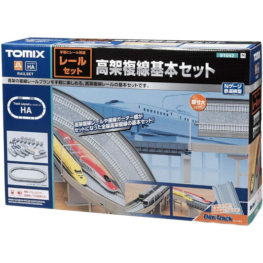 TOMYTEC TOMIX N Gauge Elevated Double Track Basic Set Rail Pattern HA 91042 Railway Model Supplies