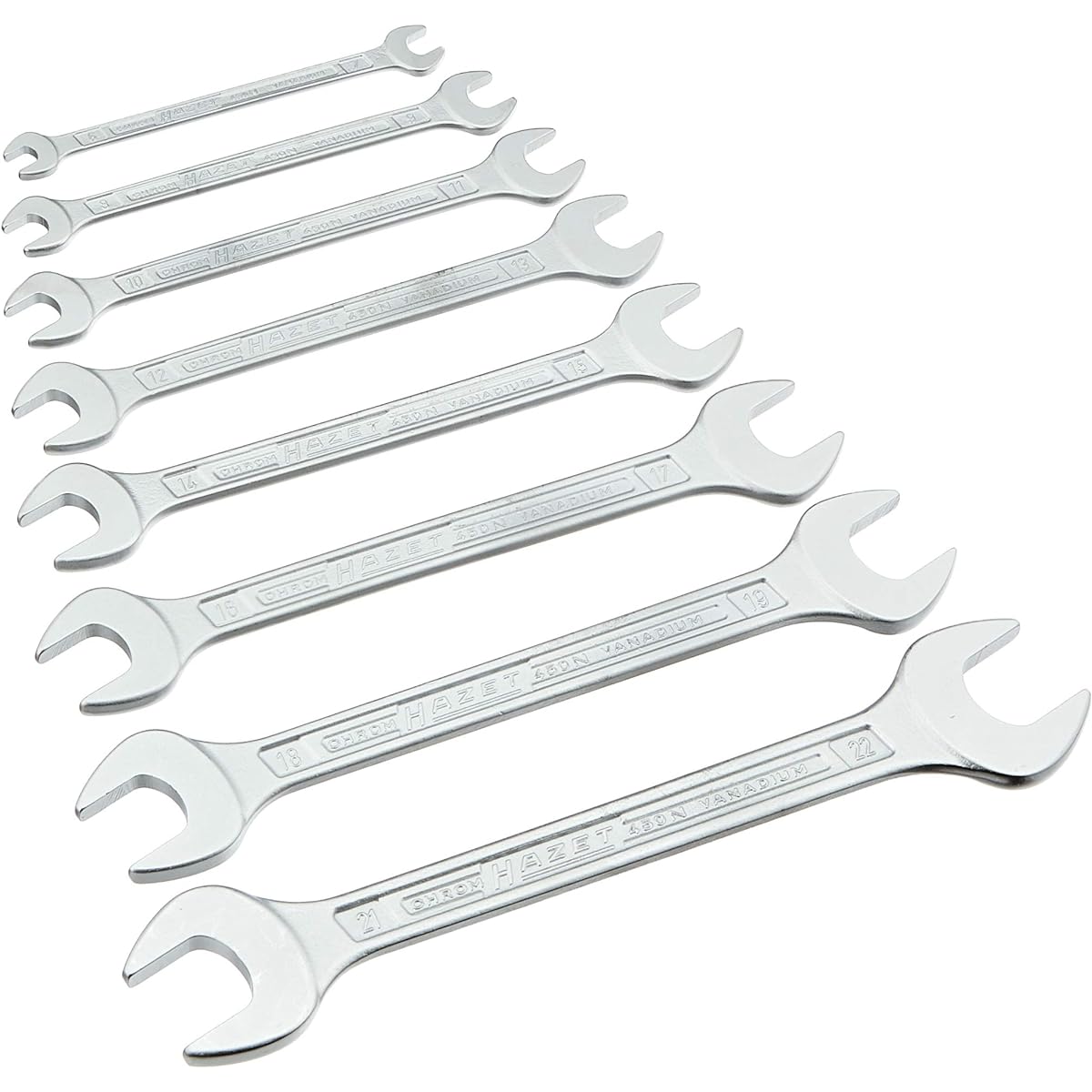 HAZET double-ended spanner set of 8 pieces [Japanese regular import product] 450N/8RS