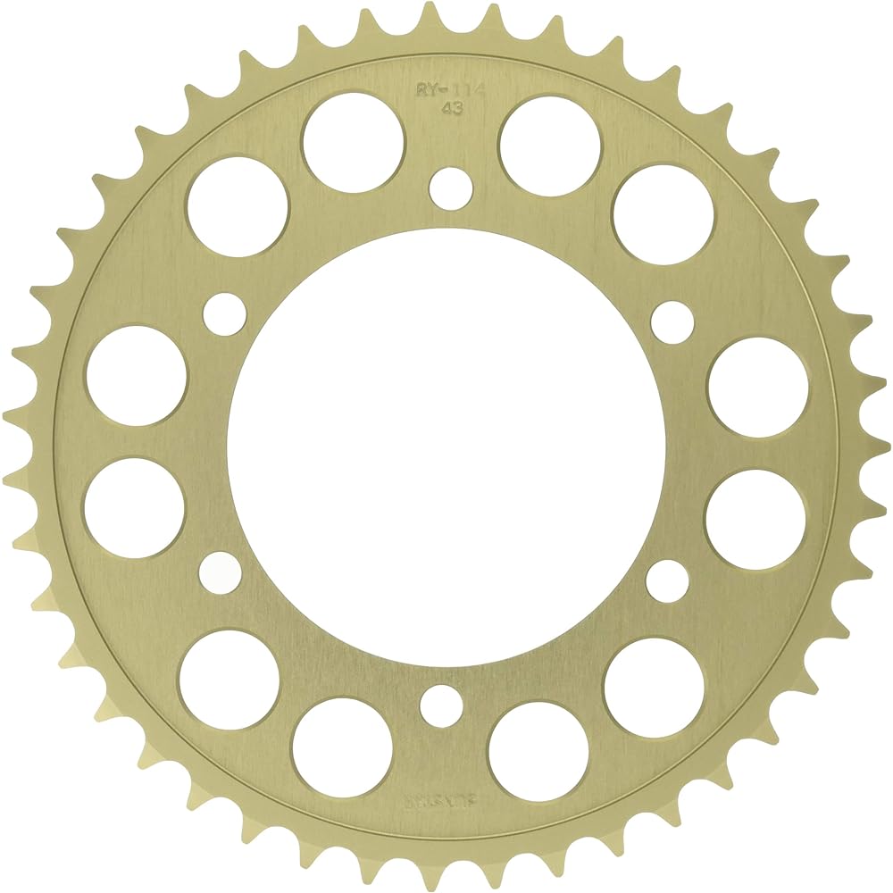 SUNSTAR rear sprocket part number RY-114-43 (525 size/43T) MT-09, XSR900, MT-07, GSX-R1000R, GSX-S1000, KATANA, etc.
