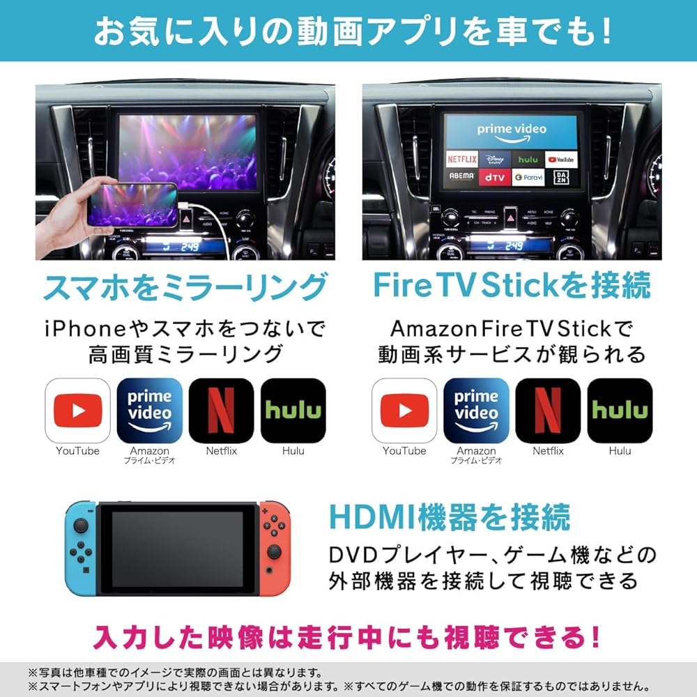 Beat Sonic Toyota Alphard/Vellfire External Input Adapter (HDMI Input) HVXT01 (T-Connect SD Navigation System + JBL Premium Sound System Only) Compatible Years: R02/01~