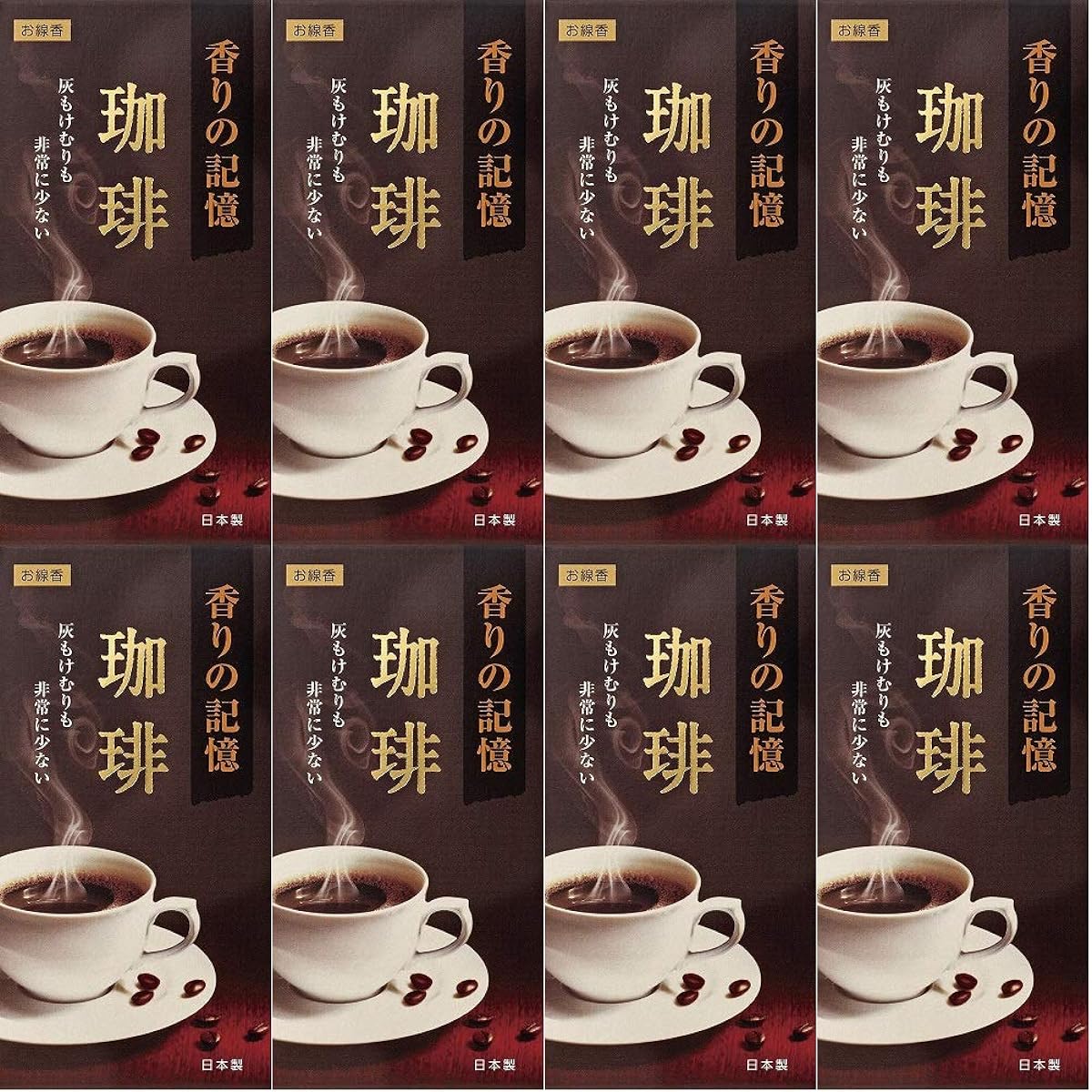 [Bulk purchase] Kongkando incense sticks, memory of incense, coffee roses #C-632 x 8 pieces