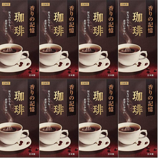 [Bulk purchase] Kongkando incense sticks, memory of incense, coffee roses #C-632 x 8 pieces
