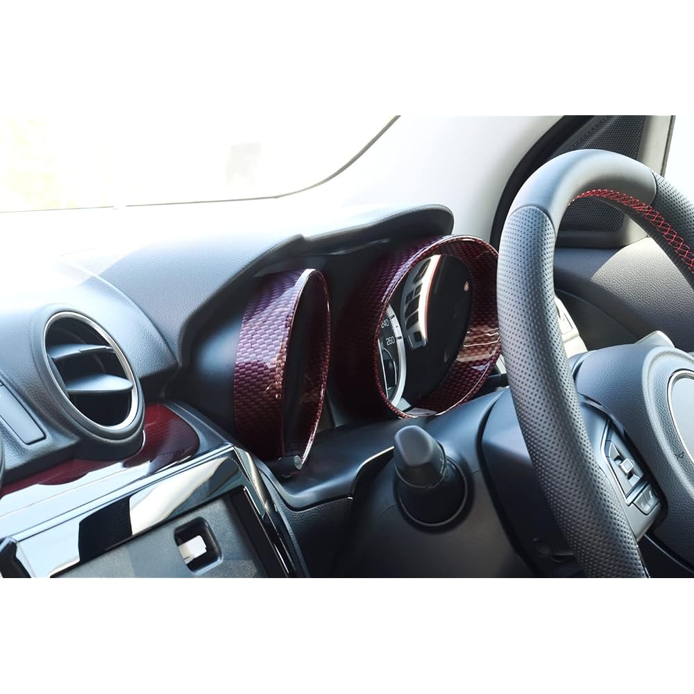 SecondStage Suzuki Swift Sport ZC33S Swift Meter Panel Red Carbon Style S033D1R