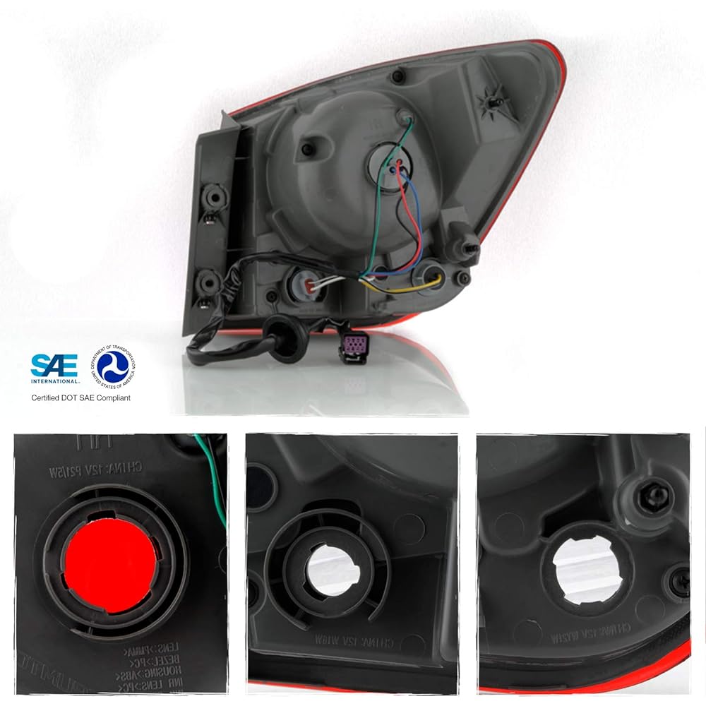 2011 2012 2012 2013 2014 2015 Chevrolet Cruise 2016 Cruise Limited Rome Red Outer Tail Lamp Brake Light Driver left side