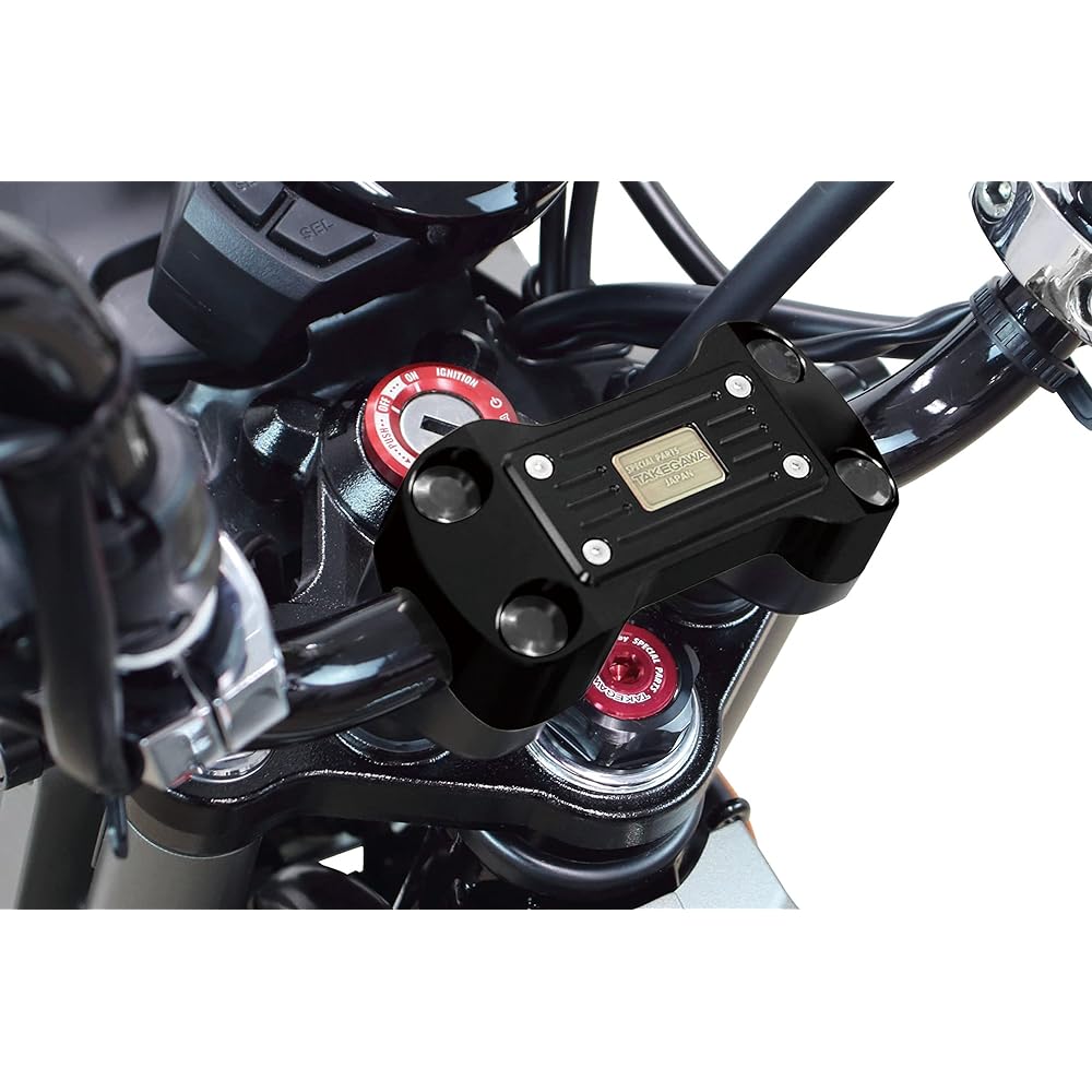 Special Parts TAKEGAWA Handle Clamp Upper Holder Black GROM/CT125/Monkey 125/Dax 125 06-02-0003