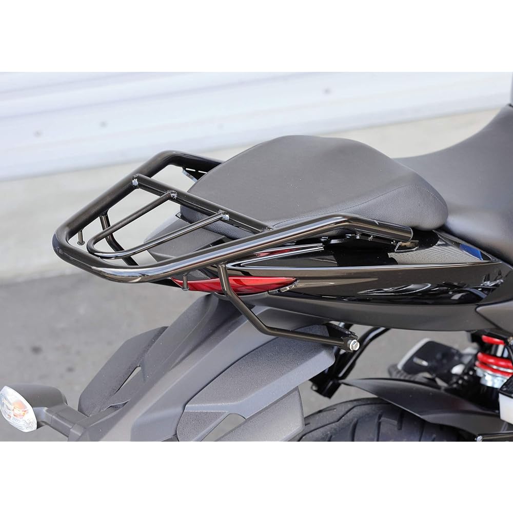 Kijima Motorcycle Bike Parts Rear Carrier Maximum Loading Capacity 5kg Steel Black Finish GIXXER150/GIXXER250/SF250(2BK-ED13N/2BK-ED22B/'20-) SUZUKI 210-2772