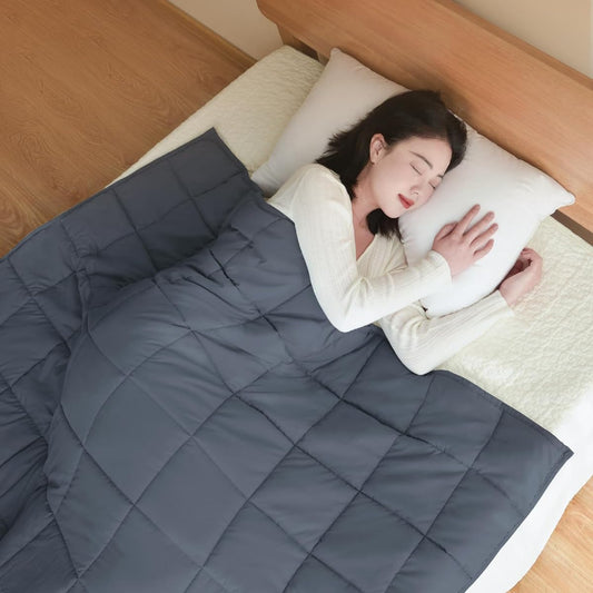 TOMODA LIFE Weighted Blanket, Weighted Blanket, Weighted Blanket, Comforter, Single, 11.0 lbs (5 kg), Washable, Summer and Winter, All Seasons, Kneeling Improvement, Stress Relief, Sleep Goods, Deep