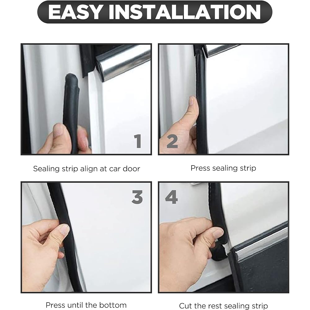 VAGURFO Rubber Edge Trim Weather Stripe Dore Rug Seal Strip Trim Seal For Weather Strip Edge Gard Car Boat RV Truck For Home Application (10 feet)