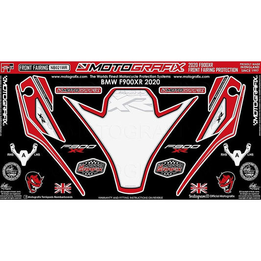 MOTOGRAFIX Body Pad FRONT Red/White/Black BMW F900XR (20-)