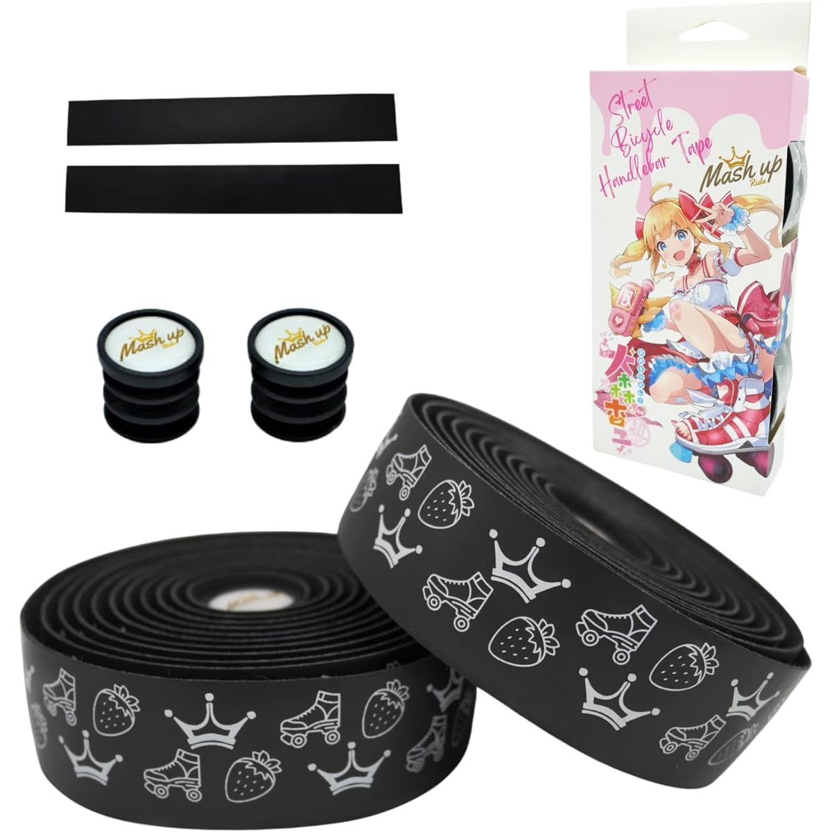 Mash up Ride Kyoko Omori Luminous Monogram Bar Tape Road Bike Luminous Night Glow 3mm Thick