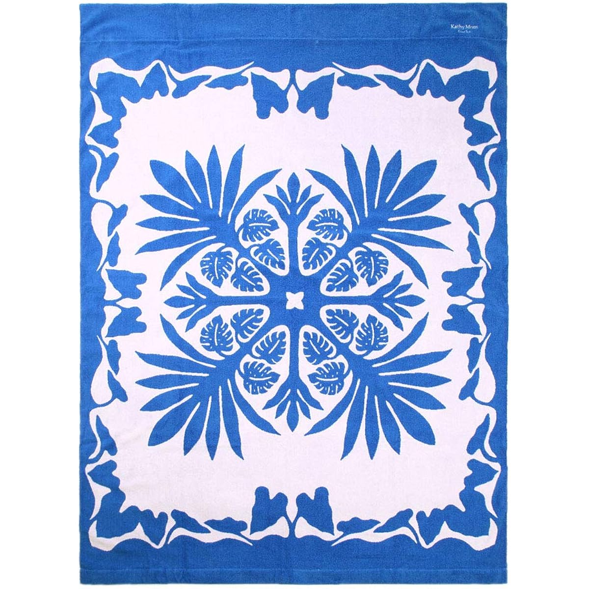 [Cathy Mom Island Style] Towel Blanket Classic Hawaiian Series Tea Leaf Women's 86108511D White 140cm x 190cm