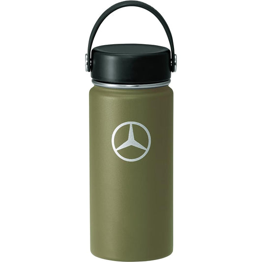 [Mercedes-Benz Collection] Genuine Mercedes-Benz x Hydro Flask Stainless Steel Bottle 16 oz Wide Mouth Olive