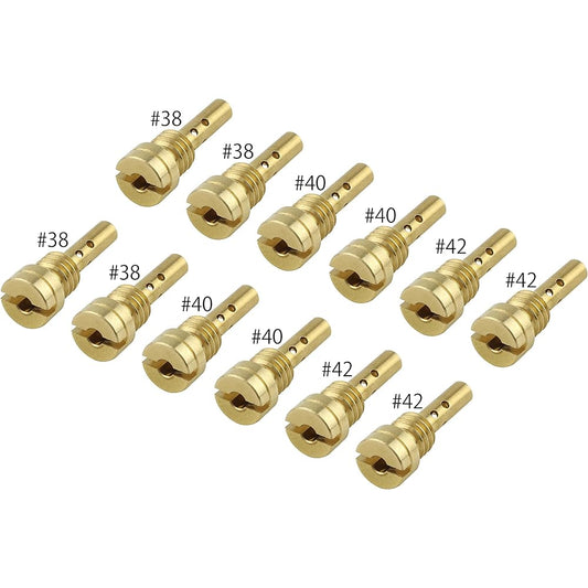 POSH Motorcycle Supplies Pilot Jet 3 Oversize Pilot Jet Set KEIHIN FCR | CVK30-36 (15X5.4/FCR) 783104-10