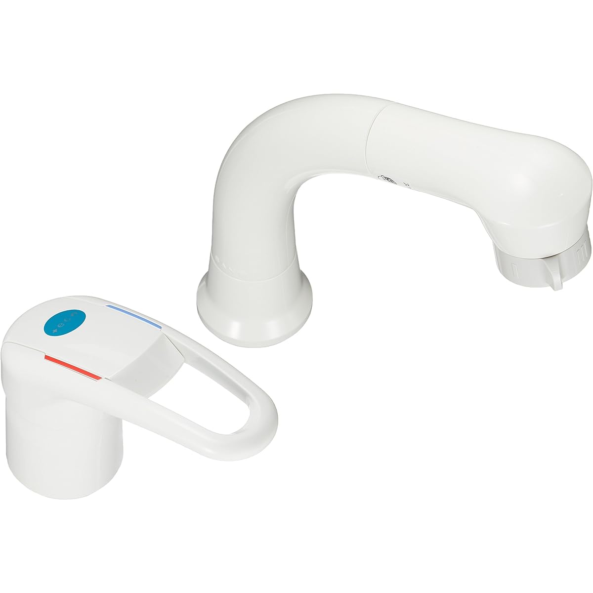 SANEI Single Spray Mixing Faucet for Washing Hair, Eco Drawer Hose, for Cold Regions K37610EJK-13