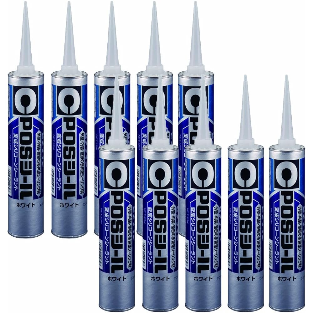 Cemedine POS Seal Modified Silicone Sealant 333ml White 10 pieces