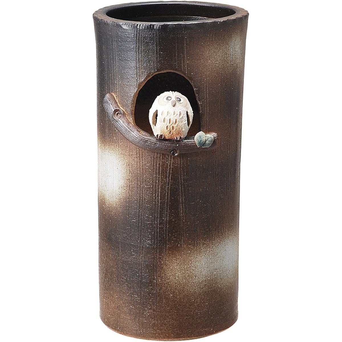 Round owl umbrella stand (Shigaraki ware) [24 x 43.5cm 7500g] [Umbrella stand] | Restaurants, inns, Japanese tableware, restaurants, stylish tableware, commercial use