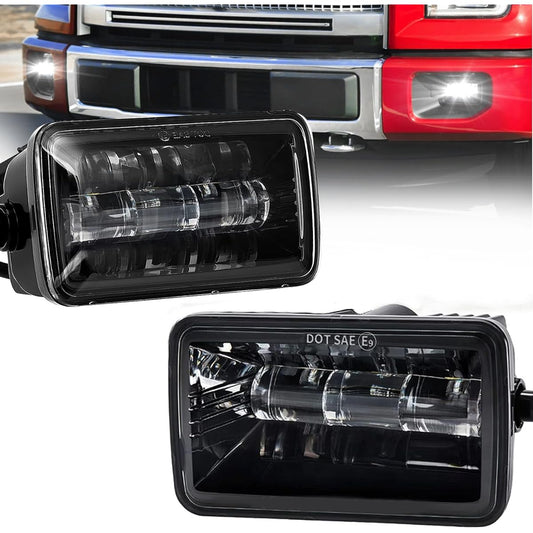 TUGWUETLWU 4 inch LED Fog Lump Ford F150 DRL 2015 2016 2017 2017 2019 2020 Super Duty League Fog Lump Ford Truck Ban Pardering Light
