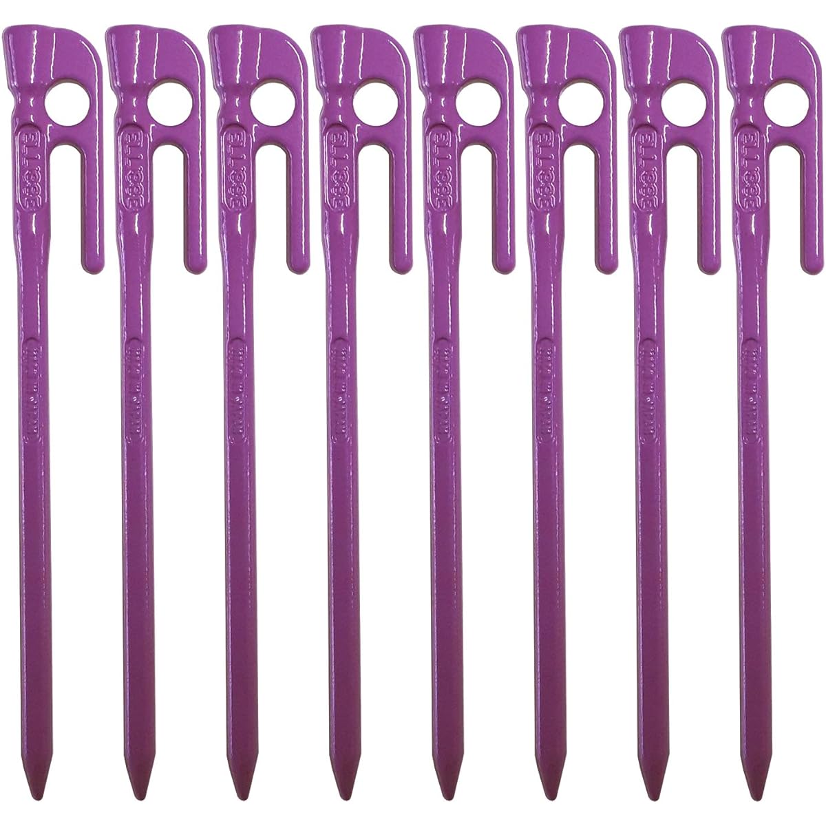 ELLISSE Forged Peg Elisse Stake 18cm Purple Powder Coating MK-180PU MADE IN JAPAN (Set of 8)