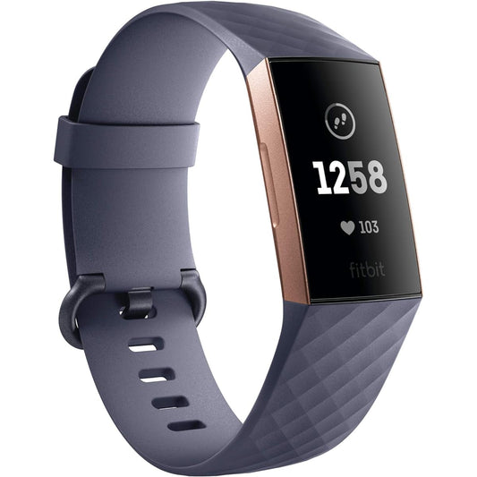 Fitbit latest fitness tracker Charge 3 parallel import (Rose Gold/Blue Grey)